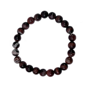 BRACELET - TIGER EYE, RED AA (8 MM) 7.15-7.25"