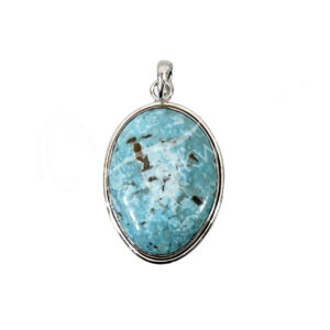 PENDANT - STERLING SILVER TURQUOISE MIXED SHAPES 1.5-2"