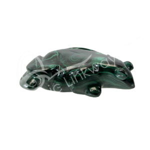 (CLOSE OUT) CARVING - FROG MALACHITE 2.5-5.5 X 3-5.5"