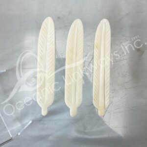(CLOSE OUT) BONE - FEATHER (PK 10) 5"