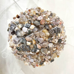 (CLOSE OUT) TUMBLED STONES - AGATE, NATURAL 15-45 MM