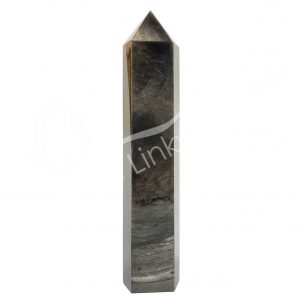 Silver Sheen Obsidian 6 Polished Sides Obelisk