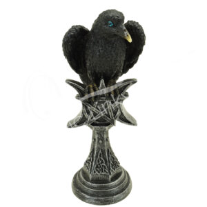 Raven on Triple Moon Statue