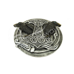 Raven with Thor Hammer Incense Holder