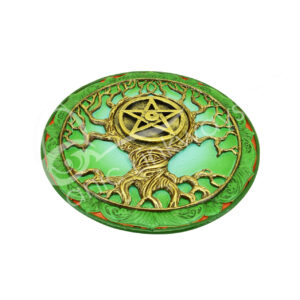 Green Tree of Life Incense Holder