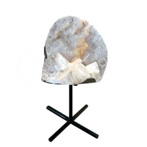 SPECIMEN - APOPHYLLITE & STILBITE ON STAND 8-10"