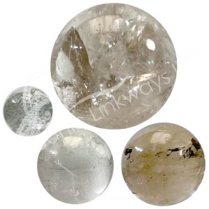 SPHERE - CRYSTAL QUARTZ, NATURAL EX 1-3"