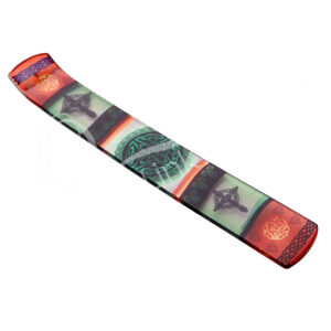 Celtic Knot Printed Glass Incense Holder