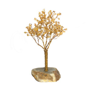 Citrine with Agate Base Gem Tree