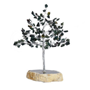 Bloodstone with Agate Base Gem Tree