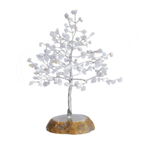 Blue Lace Agate with Agate Base Gem Tree