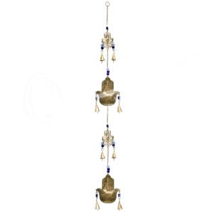 4 Hands of Fatima on Chain with Bells
