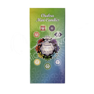 Mixed Colors Chakra Mini Scented Candle 4.75-5" Set of 20