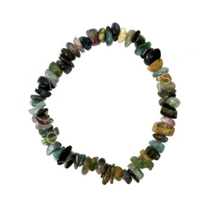 BRACELET - CHIPS TOURMALINE, MIXED (5-8 MM) 7.5"
