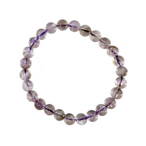 Purple Snowflake Phantom Quartz Bracelet