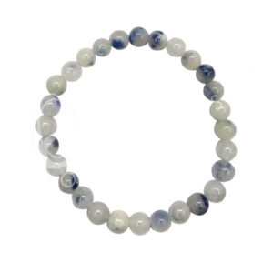 Dumortierite with Quartz Bracelet