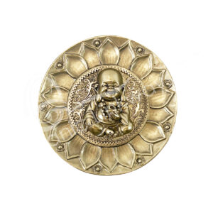 Gold Happy Buddha Incense Holder (Pack of 3)