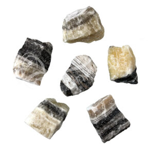 ROUGH - CALCITE, ZEBRA 2.5-3"