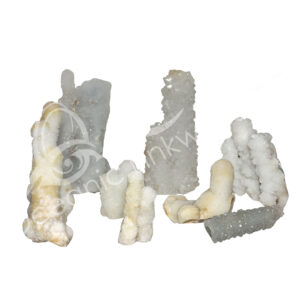 SPECIMEN - CHALCEDONY & CRYSTAL QUARTZ STALACTITE 2 X 2" TO 9 X 12"