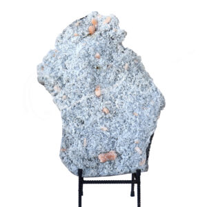 CLUSTER - CHALCEDONY, BLACK WITH APOPHYLLITE & PEACH STILBITE WITH STAND 27 X 16"