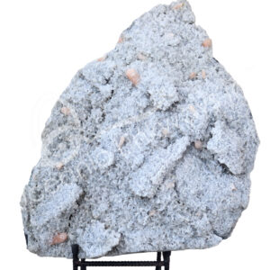 CLUSTER - CHALCEDONY, BLACK WITH APOPHYLLITE & PEACH STILBITE WITH STAND 25 X 21"
