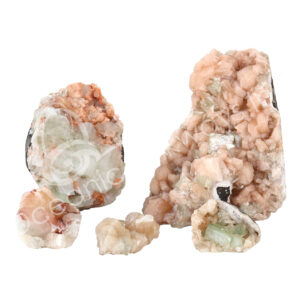 CLUSTER - APOPHYLLITE, GREEN & STILBILE 2-11"