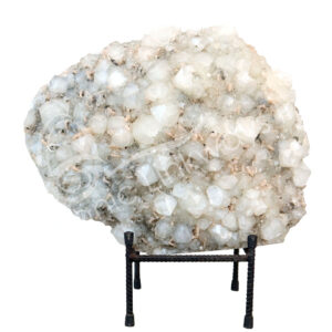 SPECIMEN - APOPHYLLITE & STILBITE WITH STAND 18 X 21"