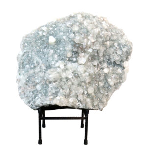 SPECIMEN - APOPHYLLITE & STILBITE WITH STAND 20 X 23"
