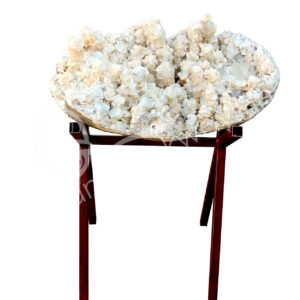 SPECIMEN - APOPHYLLITE & STILBITE WITH STAND 40 X 28 X 17"