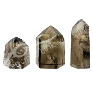 Polished Smoky Quartz A 6 Sides Obelisk