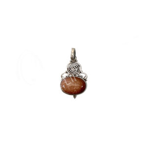 (CLOSE OUT) STERLING SILVER - PENDANT GOLDSTONE 35-70 MM