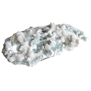 SPECIMEN - APOPHYLLITE, GREEN WITH STILBITE & MODERNITE CRYSTAL 1.5 X 14"