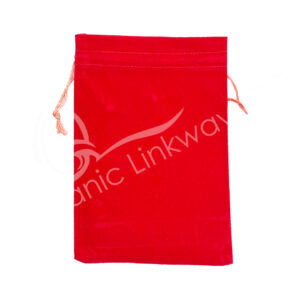 (CLOSE OUT) POUCH - VELVET, RED (PK 12) 2 X 3"