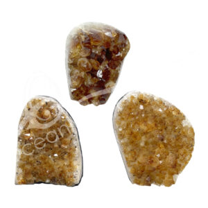 Polished Citrine Cut Base Druse