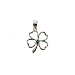 Lucky Clover Sterling Silver Pendant