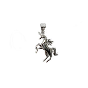 Standing Unicorn Sterling Silver Pendant