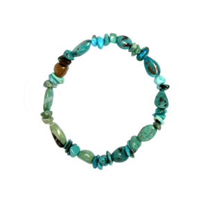 Stabilized Turquoise with Nuggets and Chips Small Bracelet