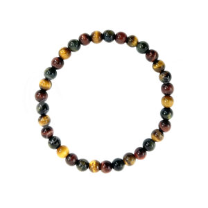 Tricolor Tiger Eye AA 6 mm Beads Bracelet
