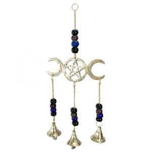 Triple Moon with Tree Hanging Bells