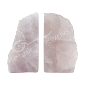 Pair of Rose Quartz Bookends