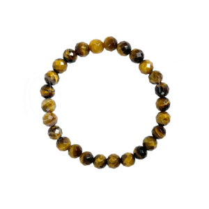 Tiger Eye Faceted Beads Elastic Bracelet