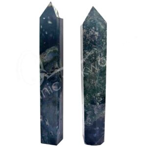 Polished Tree Agate Obelisk