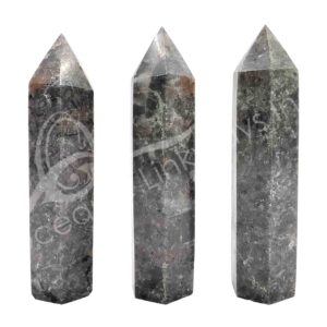 Polished Flame Stone Obelisk 6 Sides