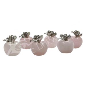 Rose Quartz Apple Pendant