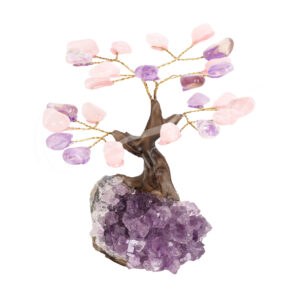 Amethyst & Rose Quartz Gem Tree
