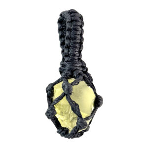 Rough Lemon Quartz Thread Cage Pendant