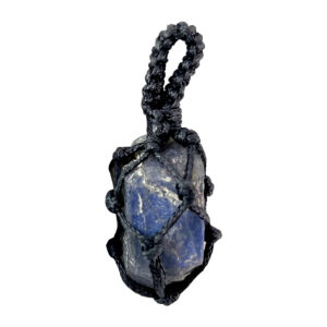 Rough Labradorite Thread Cage Pendant