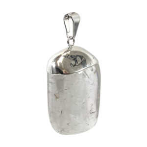 PENDANT - TUMBLED STONE CAP CRYSTAL QUARTZ 1-1.75"