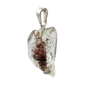 Polished Crystal Quartz with Inclusions Tumbled Stone Pendant