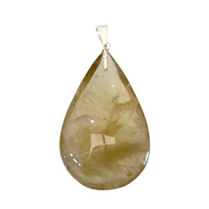 Natural Citrine Drop Pendant